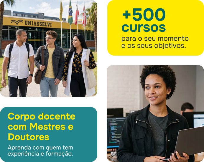 Mestres e Doutores, Qualidade de ensino reconhecida  onde você estiver, +500 cursos para você transformar a sua história